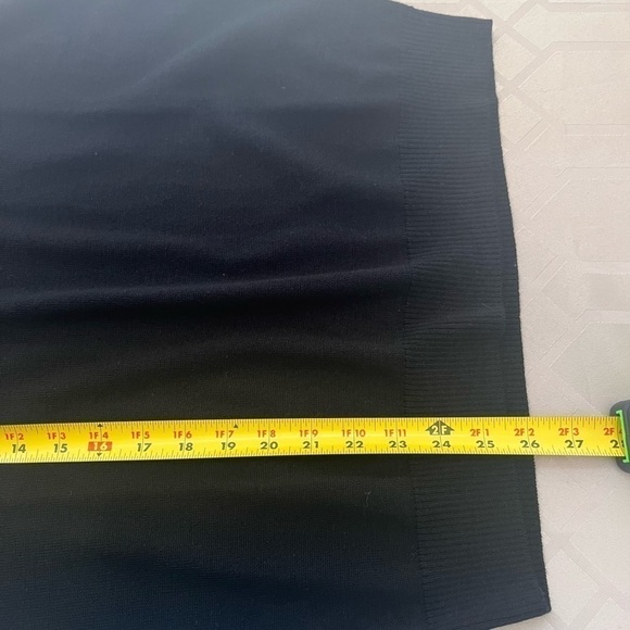 New Quincy Men Australian Wool Quarter Zip Sweater Black Size M - Picture 5 of 5